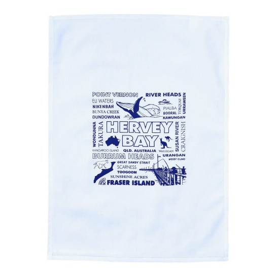 Hervey Bay Souvenir Tea Towel
